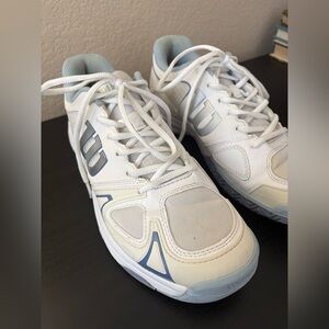 WILSON : Athletic Sneakers White Blue